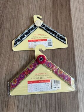 lindsay phillips Black Polka Dot and Pink Patterned Sandal Straps (Pair)
